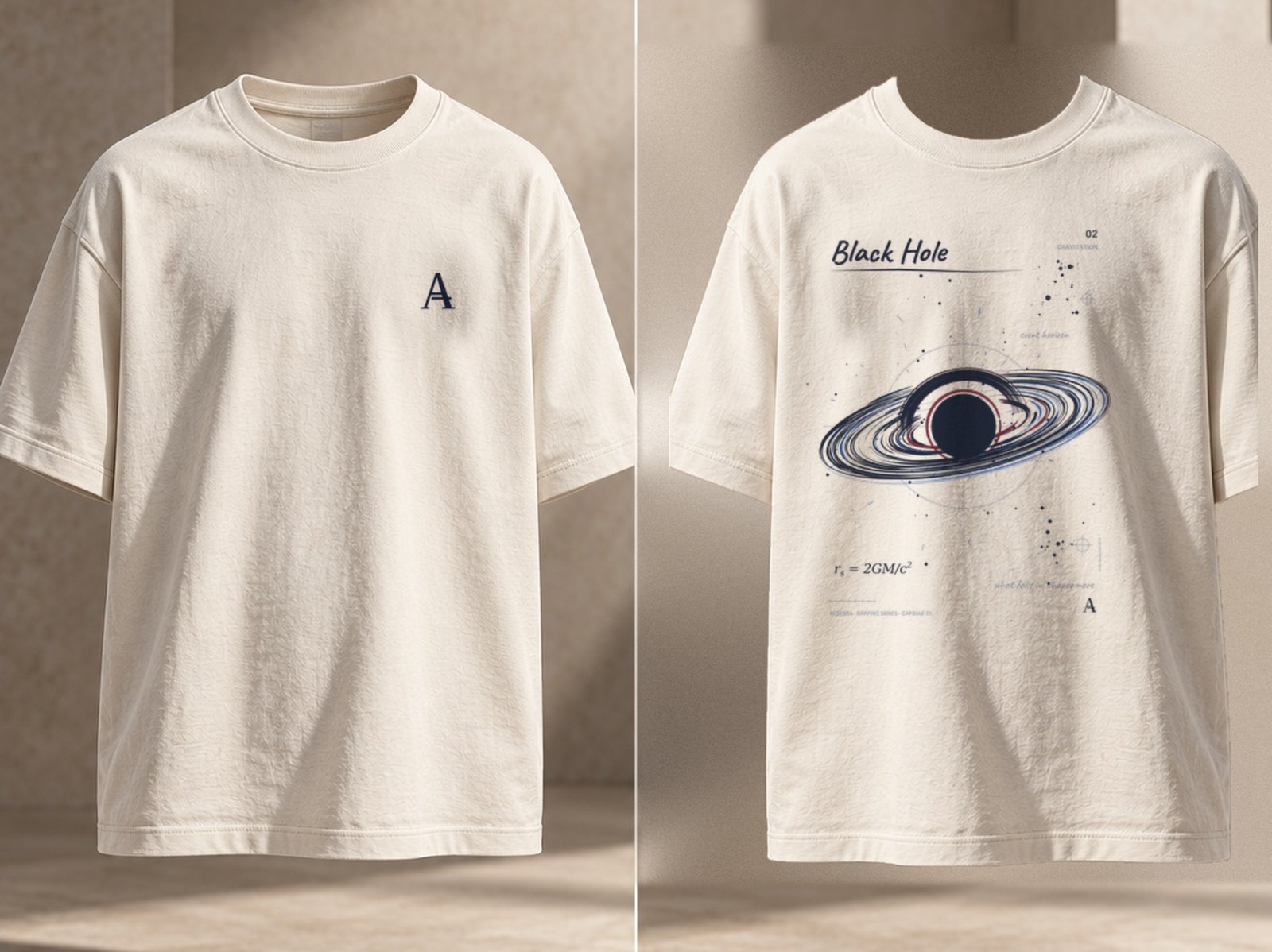 Black Hole 02, Ivory: Vorderseite / Rückseite