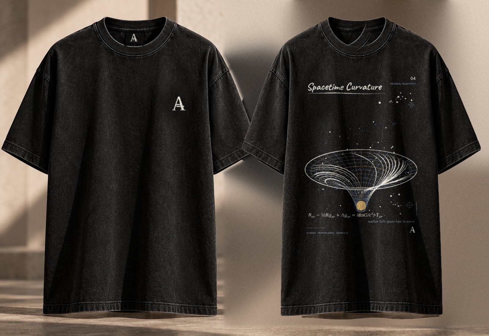 Curvature 04, Schwarz: Vorderseite / Rückseite