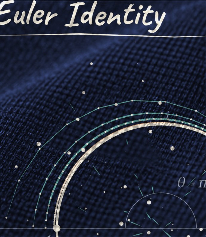 Euler 06, Print-Detail, Deep Navy