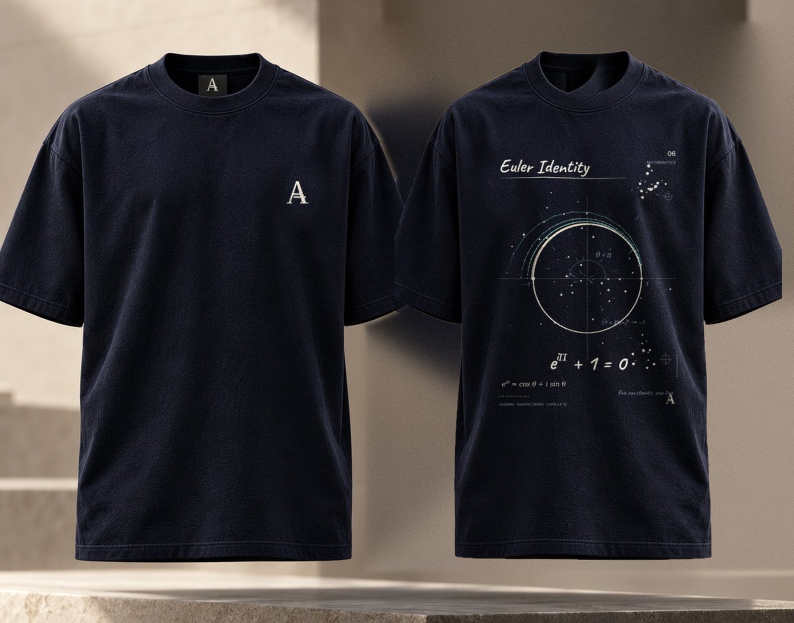 Euler 06, Deep Navy: Vorderseite / Rückseite