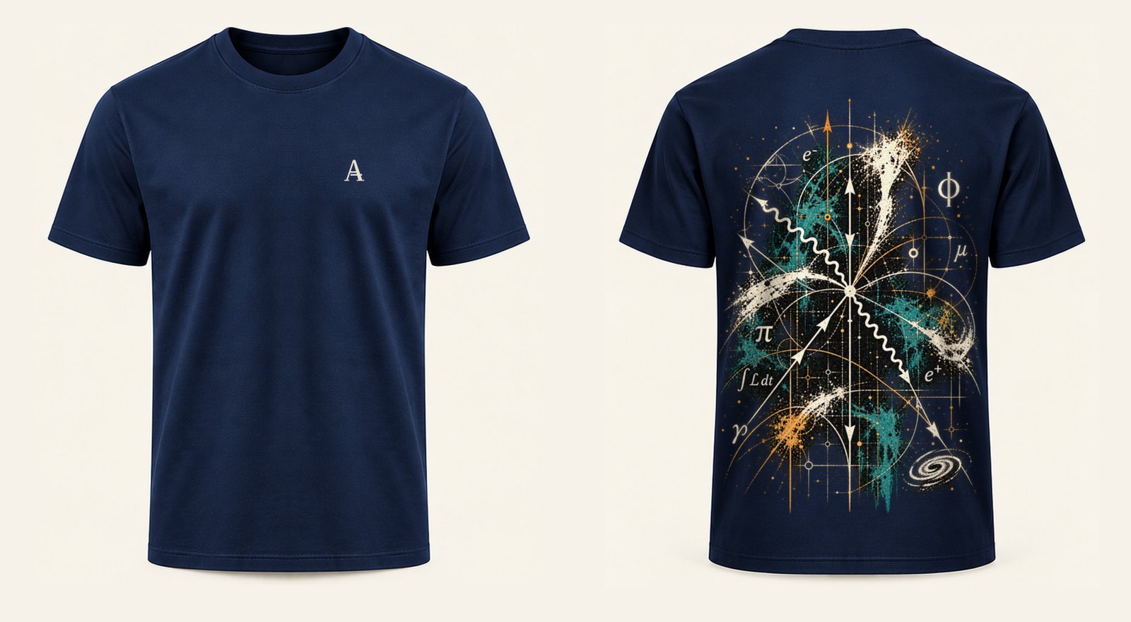Feynman 13, Deep Navy: Front / Back