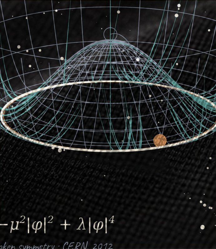 Higgs Field 11, Print-Detail, Schwarz
