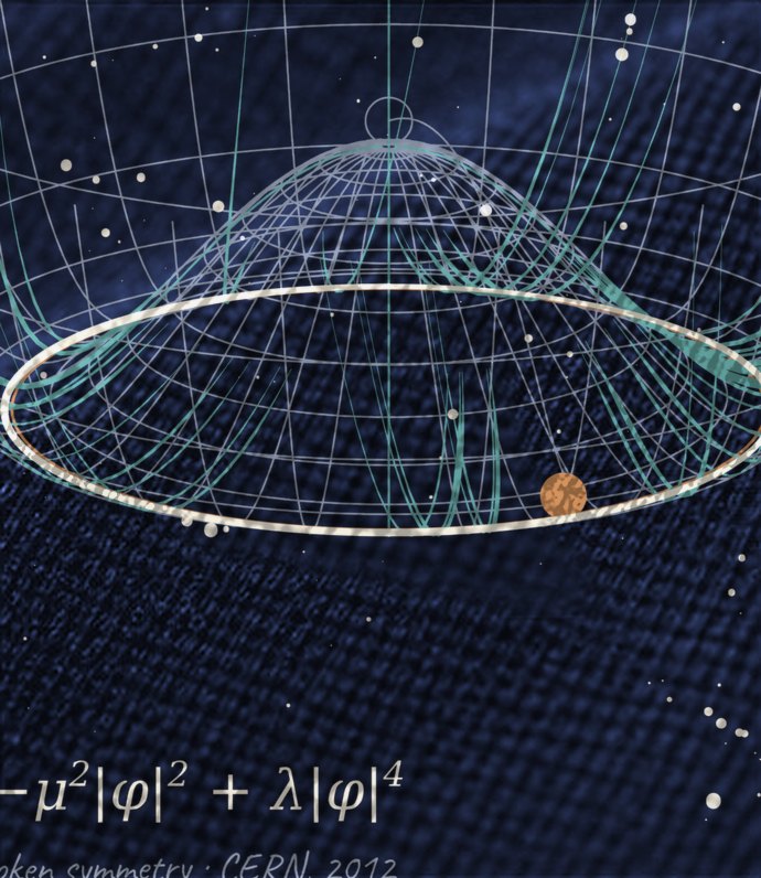 Higgs Field 11, Print-Detail, Deep Navy