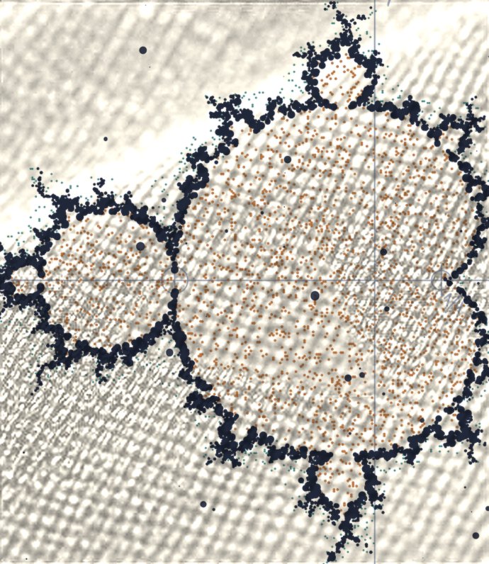 Mandelbrot 09, Print-Detail, Ivory