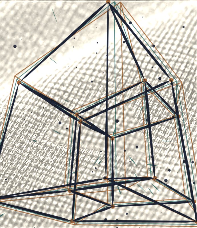 Tesseract 10, Print-Detail, Ivory