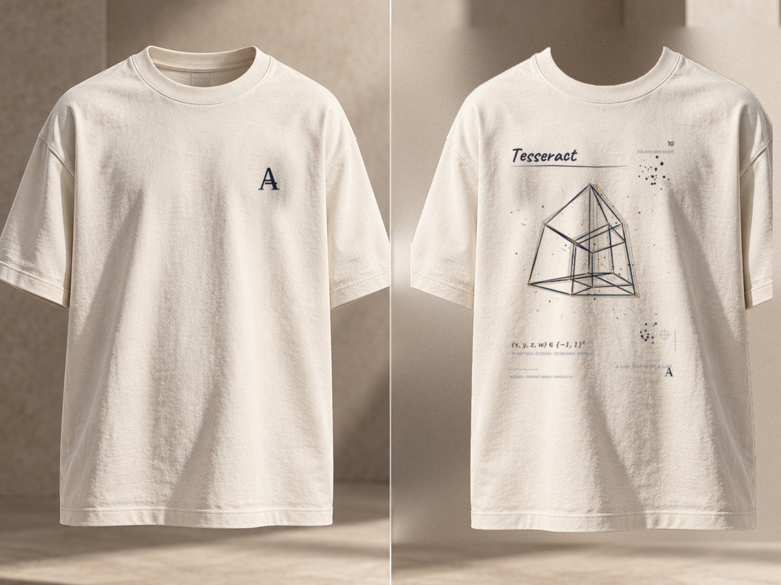 Tesseract 10, Ivory: Vorderseite / Rückseite