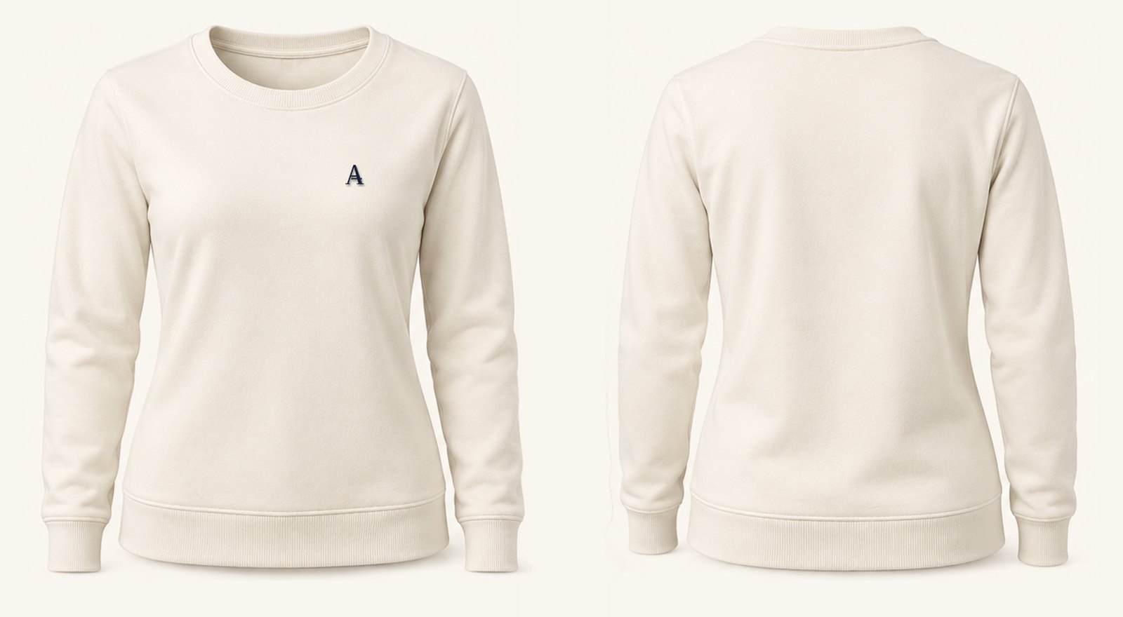 The Crew · Damen, Ivory: Vorderseite / Rückseite