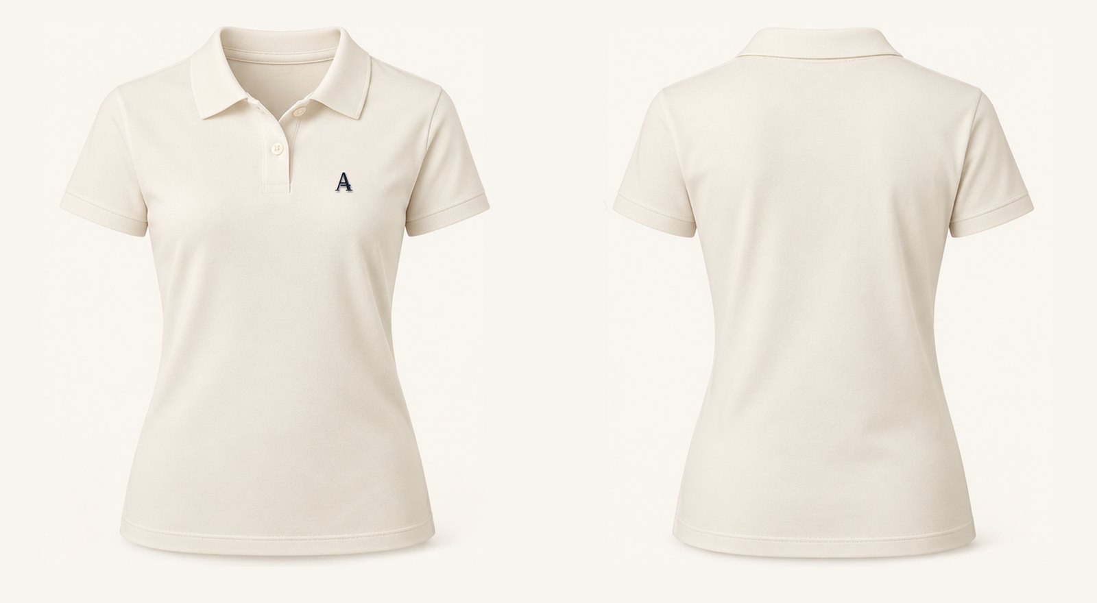 The Polo · Women, Ivory: Front / Back
